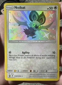 Pokemon Noibat Holo Hidden Fates: Shiny Vault SV43/SV94 Near Mint NM Holo Rare - Image 1