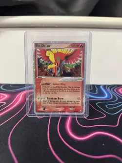 Pokemon TCG Ho-Oh EX 104/115 Unseen Forces Ultra Rare Silver Border Holo 2005 - Image 1