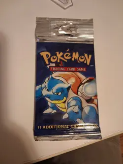 1999 Pokemon Sealed Heavy Long Stem Booster Pack Blastoise Art 21.40 g - Image 2