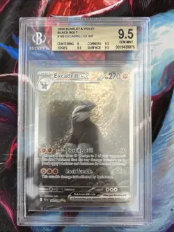 Pokemon Black Bolt #169 Excadrill Ex SIR Bgs 9.5 Gem Mint - Image 1