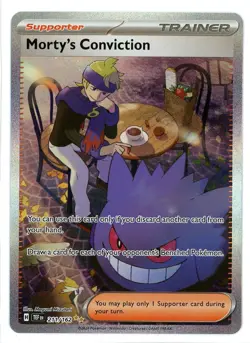 Morty's Conviction 211/162 Temporal Forces Pokemon Card - Image 1