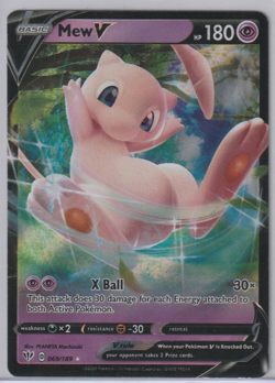 Mew V 069/189 Pokemon Sword & Shield Darkness Ablaze - Image 1