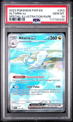 Pokemon TCG SV04 Altaria ex Special Illustration Rare Holo 253/182 2023 PSA 10 - Image 1