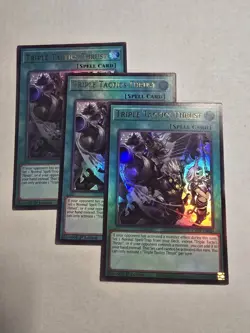Yugioh! 3x Triple Tactics Thrust CH01-EN030 Ultra Rare 1st Ed NM - Image 1