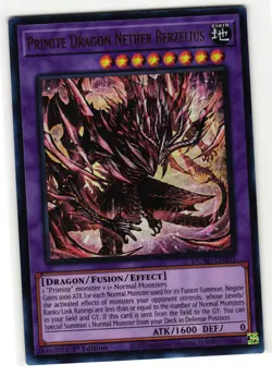 PRIMITE DRAGON NETHER BERZELIUS DUAD-EN035 ULTRA RARE YU-GI-OH TCG - Image 1
