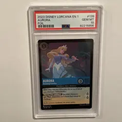 AURORA DREAMING GUARDIAN DISNEY LORCANA SUPER RARE FOIL 139/204 LOW POP - PSA 10 - Image 2