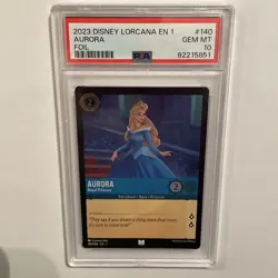 2023 DISNEY LORCANA AURORA REGAL PRINCESS FOIL #140 PSA 10 GEM MINT - Image 2