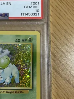 Pokemon Card - Trading Card Game Classic Bulbasaur #001/034 PSA 10 Holo English - Image 3