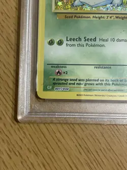 Pokemon Card - Trading Card Game Classic Bulbasaur #001/034 PSA 10 Holo English - Image 5