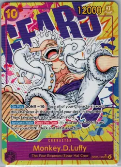 Monkey.D.Luffy (Alt Art) OP05-119 English Awakening New Era One Piece Card - NM - Image 1