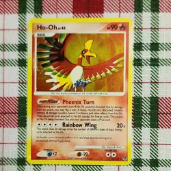 Pokemon Ho-Oh Secret Wonders Holo Rare Reverse Holo 10/132 2007 90 HP Card - Image 1