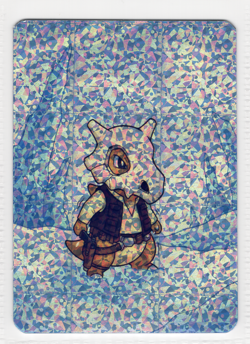 Pokemon Fanart CUBONE Card by SPACED_OUT * CRACKED ICE HOLO * - Image 1