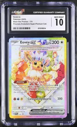 Eevee ex 174 Sv: Scarlet & Violet Promo Cards Holo - GEM MINT 10!! - Image 1
