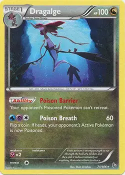 Dragalge 71/106 - Pokemon XY Flashfire Rare Card - Image 1