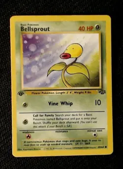 1x Bellsprout 49/64 Jungle 1st Edition Non-Holo Pokemon Card - Image 1