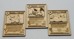 Charizard, Blastoise, Venusaur | Wood Cut Pokemon Card | 4.5" x 3.25" | Art/Gift - Image 2