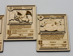 Charizard, Blastoise, Venusaur | Wood Cut Pokemon Card | 4.5" x 3.25" | Art/Gift - Image 4