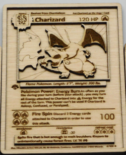 Charizard, Blastoise, Venusaur | Wood Cut Pokemon Card | 4.5" x 3.25" | Art/Gift - Image 5