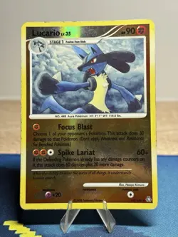 Lucario 61/146 Diamond Pearl Legends Awakened Reverse Holo Rare Pokemon Card - Image 1
