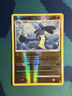Lucario 61/146 Diamond Pearl Legends Awakened Reverse Holo Rare Pokemon Card - Image 2
