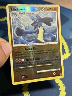 Lucario 61/146 Diamond Pearl Legends Awakened Reverse Holo Rare Pokemon Card - Image 3