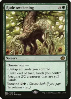 1 x Rude Awakening - Duel Decks: Garruk vs. Liliana - LP-Magic The Gathering-MTG - Image 1