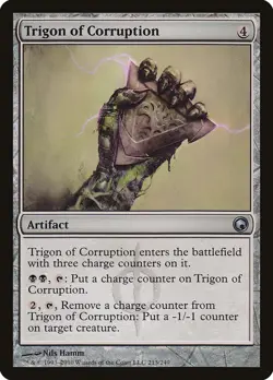 Trigon of Corruption (213) Scars of Mirrodin SOM MTG Magic - Image 1