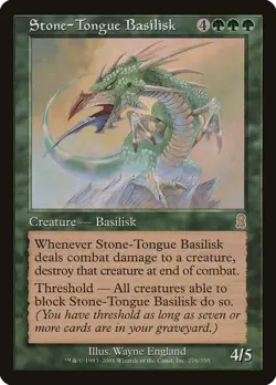 Stone-Tongue Basilisk (276) Odyssey ODY MTG Magic - Image 1