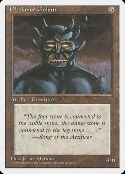 Obsianus Golem (339) Fourth Edition 4ED MTG Magic - Image 1