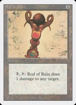 Rod of Ruin (273) Revised Edition 3ED MTG Magic - Image 1