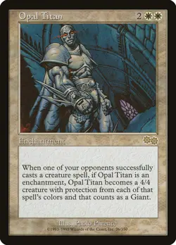 Opal Titan (026) Urza's Saga USG MTG Magic - Image 1