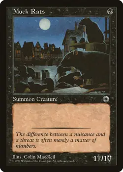 Muck Rats (102) Portal POR MTG Magic - Image 1