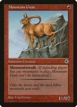 Mountain Goat (141) Portal POR MTG Magic - Image 1