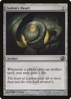 Golem's Heart (161) Scars of Mirrodin SOM MTG Magic - Image 1