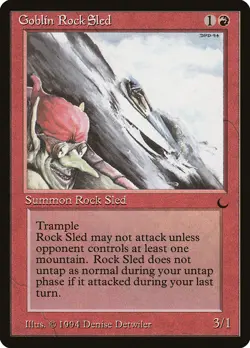 Goblin Rock Sled (067) The Dark DRK MTG Magic - Image 1