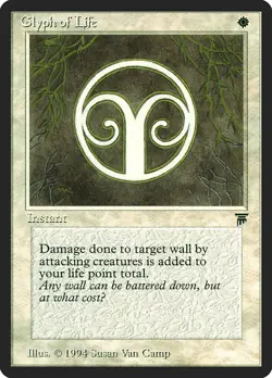 Glyph of Life (015) Legends LEG MTG Magic - Image 1
