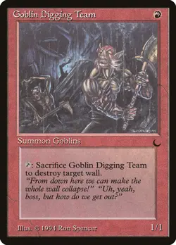 Goblin Digging Team (065) The Dark DRK MTG Magic - Image 1