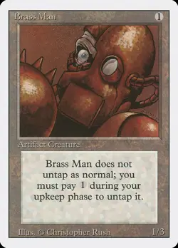 Brass Man (238) Revised Edition 3ED MTG Magic - Image 1