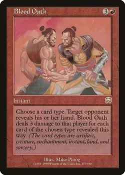 Blood Oath (177) Mercadian Masques MMQ MTG Magic - Image 1