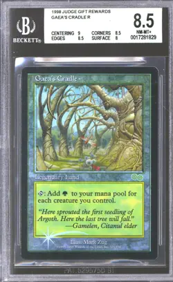 Magic MTG Judge Promo Gift FOIL Gaea's Cradle BGS 8.5 - 9 8.5 8.5 8 NEAR MINT NM - Image 1