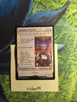 Magic MTG Final Fantasy Summon: Bahamut Rare #0001 NM - Image 1