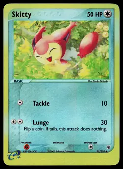 Pokemon Card - Skitty Ruby and Sapphire 71/109 Common Reverse Holo - Image 1