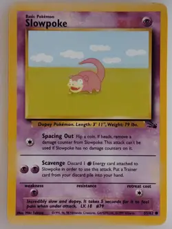 Pokemon TCG Slowpoke 55/62 Fossil Regular - (NM) Vintage WOTC 1999 - Image 1