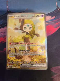 Meloetta ex Special Illustration Rare 167/086 Pokemon Black Bolt English SIR - Image 1