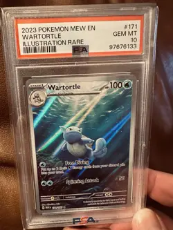 Pokemon 2023 Wartortle EN-151 #171/165 Holo PSA 10 - Image 1