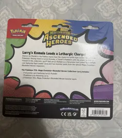 Pokemon TCG: Mega Evolution Ascended Heroes Larry Komala New Sealed USA-ENG - Image 3