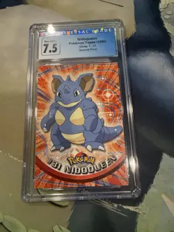 CGC 7.5 NIDOQUEEN 1999 Topps Pokemon TV Animation - Image 1