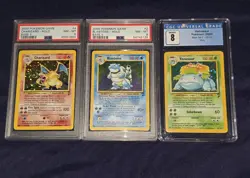 Pokemon Base Set 2 Charizard w/ Swirl Holo Rare PSA 8 004/130 English 2000 - Image 3