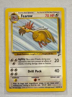 Fearow 41/130 Uncommon Base Set 2 Pokemon Near Mint - Image 1