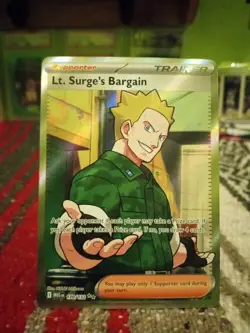 Lt. Surge's Bargain Full Art Trainer Mega Evolutions 120/132 Pokemon !!MINT!! - Image 1